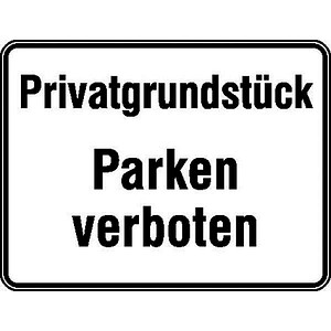 SafetyMarking® Hinweisschild "Parken verboten" rechteck 33,0 x 25,0 cm von SafetyMarking®