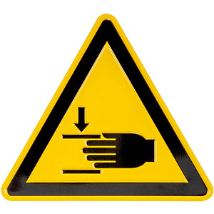 SafetyMarking® Warnaufkleber "Warnung vor Handverletzungen" dreieckig 10,0 x 10,0 cm von SafetyMarking®