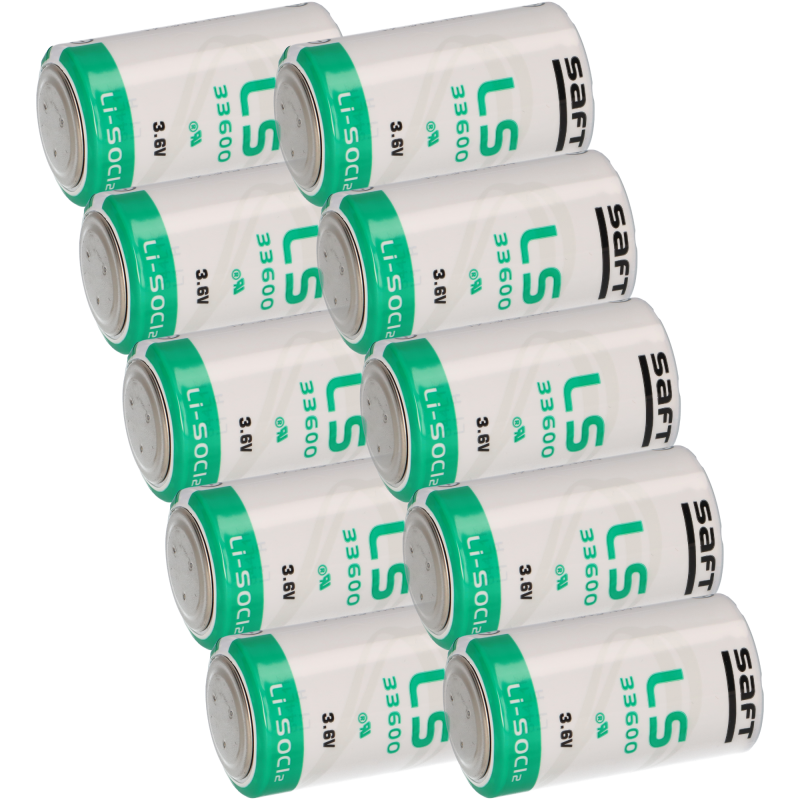 10x Saft Lithium Batterie 3,6V LS33600 D Zelle Mono LS 33600 10x Saft Lithium Batterie 3,6V LS33600 D Zelle Mono LS 33600 von Saft