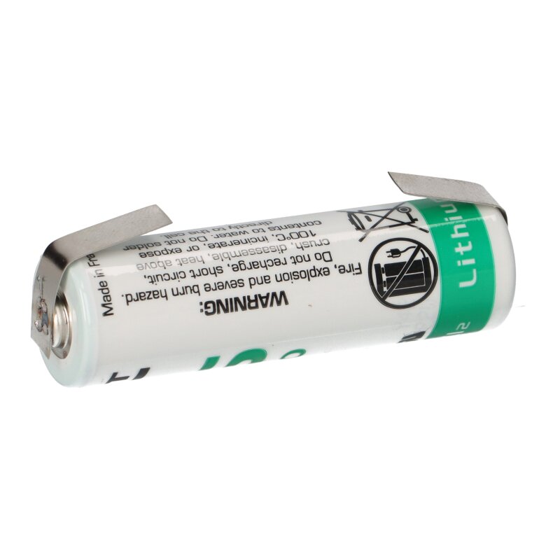 Lithium 3,6V Batterie LS14500 AA-Zelle Lötfahne U-Form von Saft
