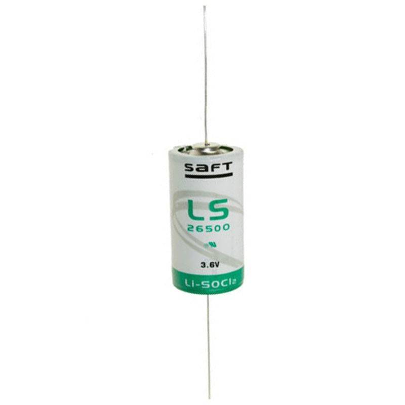 SAFT LS26500 Lithium Batterie Li-SOCI2, C-Size mit axialem Draht von Saft