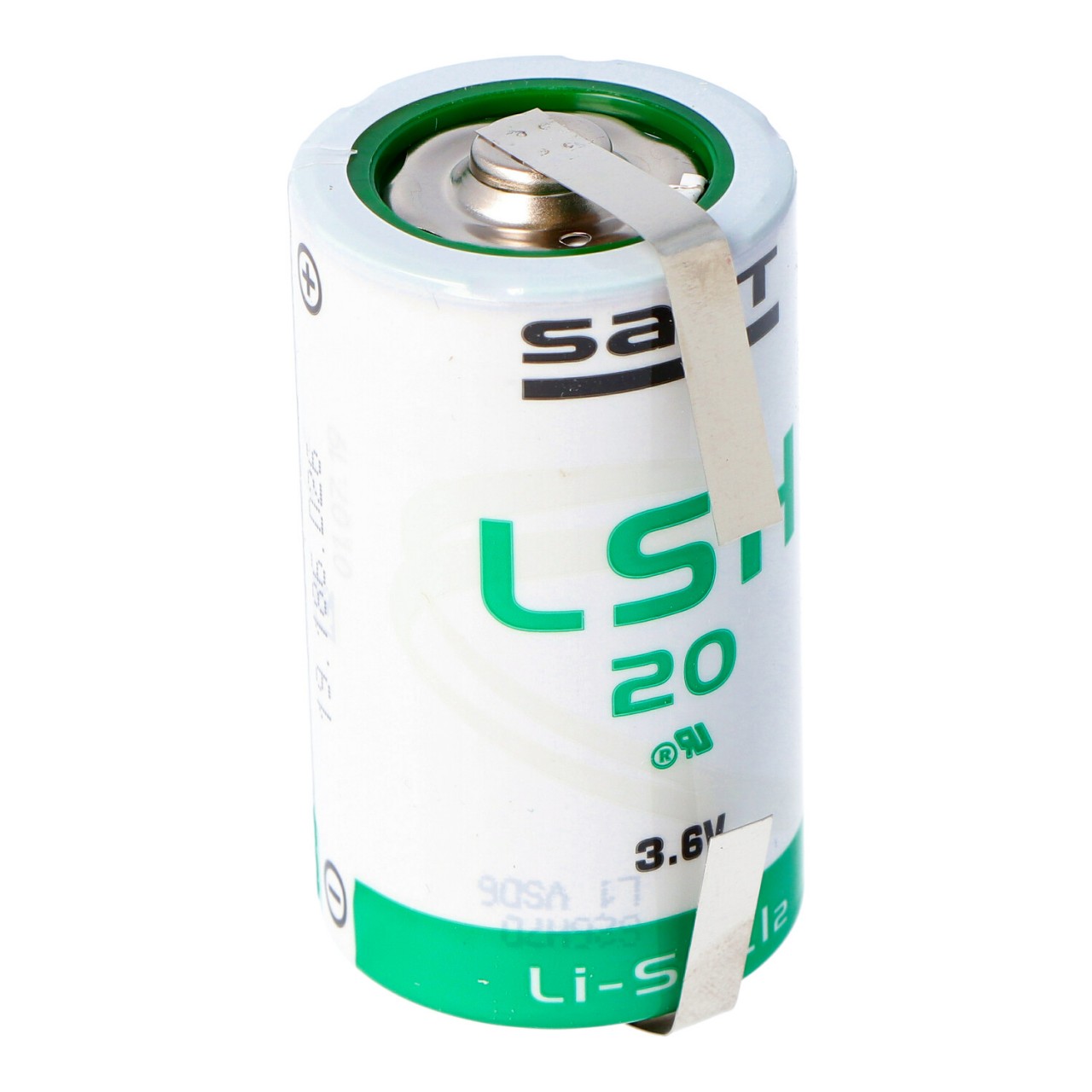 SAFT LSH 20 Lithium Batterie 3.6V Primary LSH20 mit U-Lötfahnen SAFT LSH 20 Lithium Batterie 3.6V Primary LSH20 mit U-Lötfahnen von Saft
