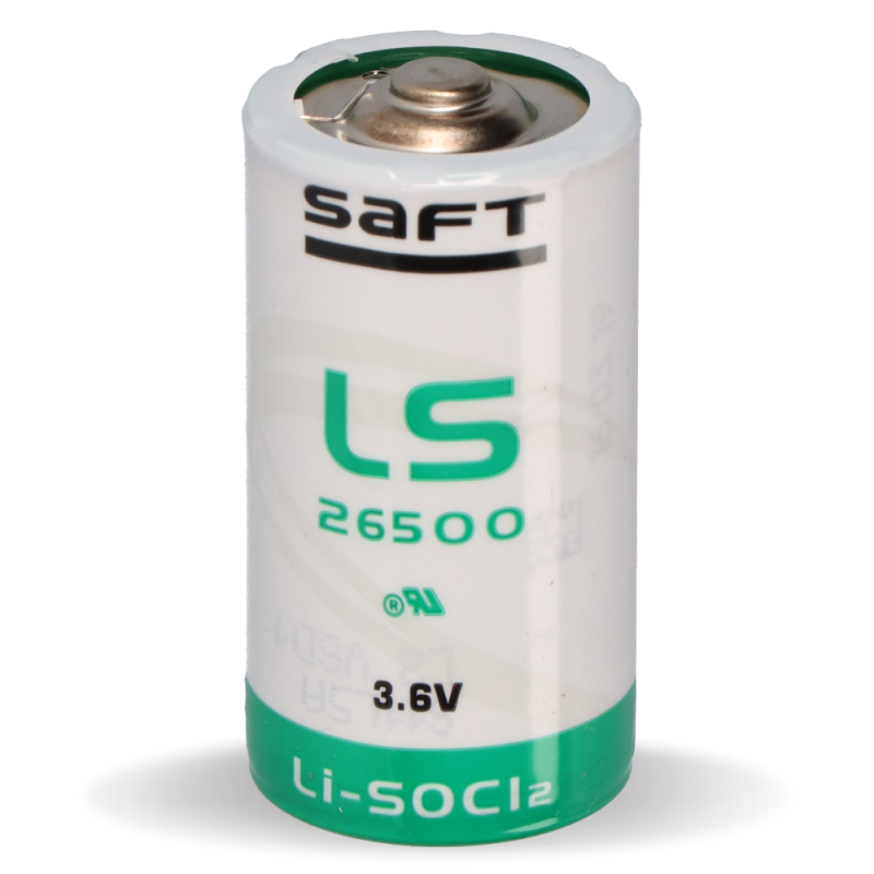 SAFT Lithium Batterie Baby C LS 26500 3,6V 7,7Ah Lithium-Thionylchlorid von Saft