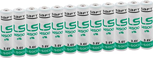 Saft LS 14500 3,6 V Lithium Pack mit 12 Stück, Weiß Saft LS 14500 3,6 V Lithium Pack mit 12 Stück, Weiß von Saft