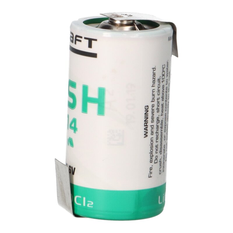 Saft Lithium 3,6V Batterie Baby-C LSH 14 Z-Lötfahne von Saft