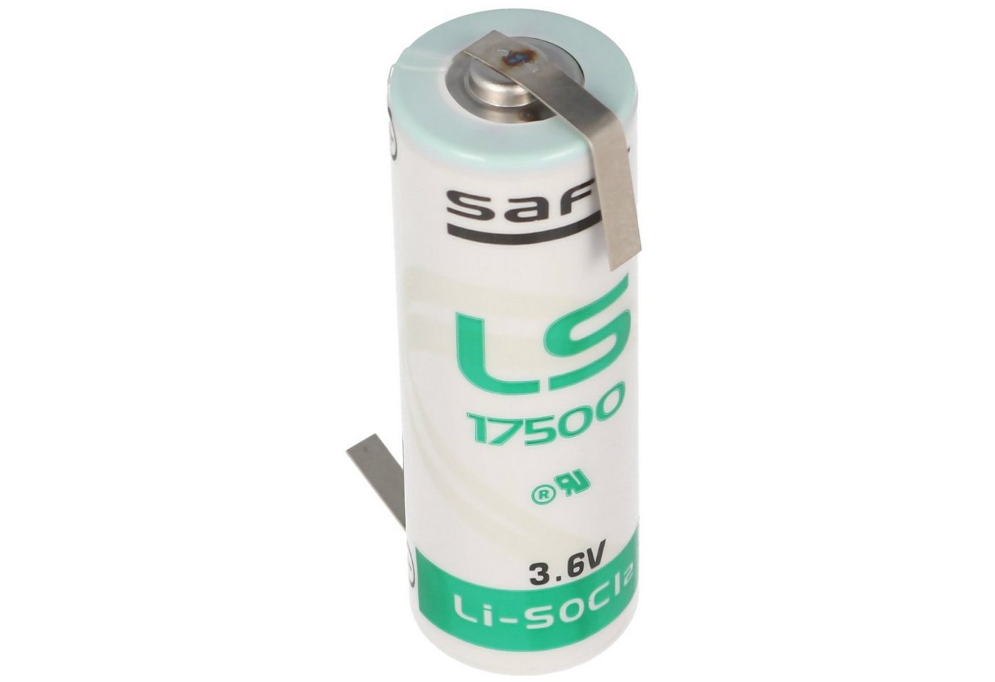 Saft SAFT LS17500 Lithium Batterie, Size A, mit Lötfahne Z-Form Batterie, (3,6 V) von Saft
