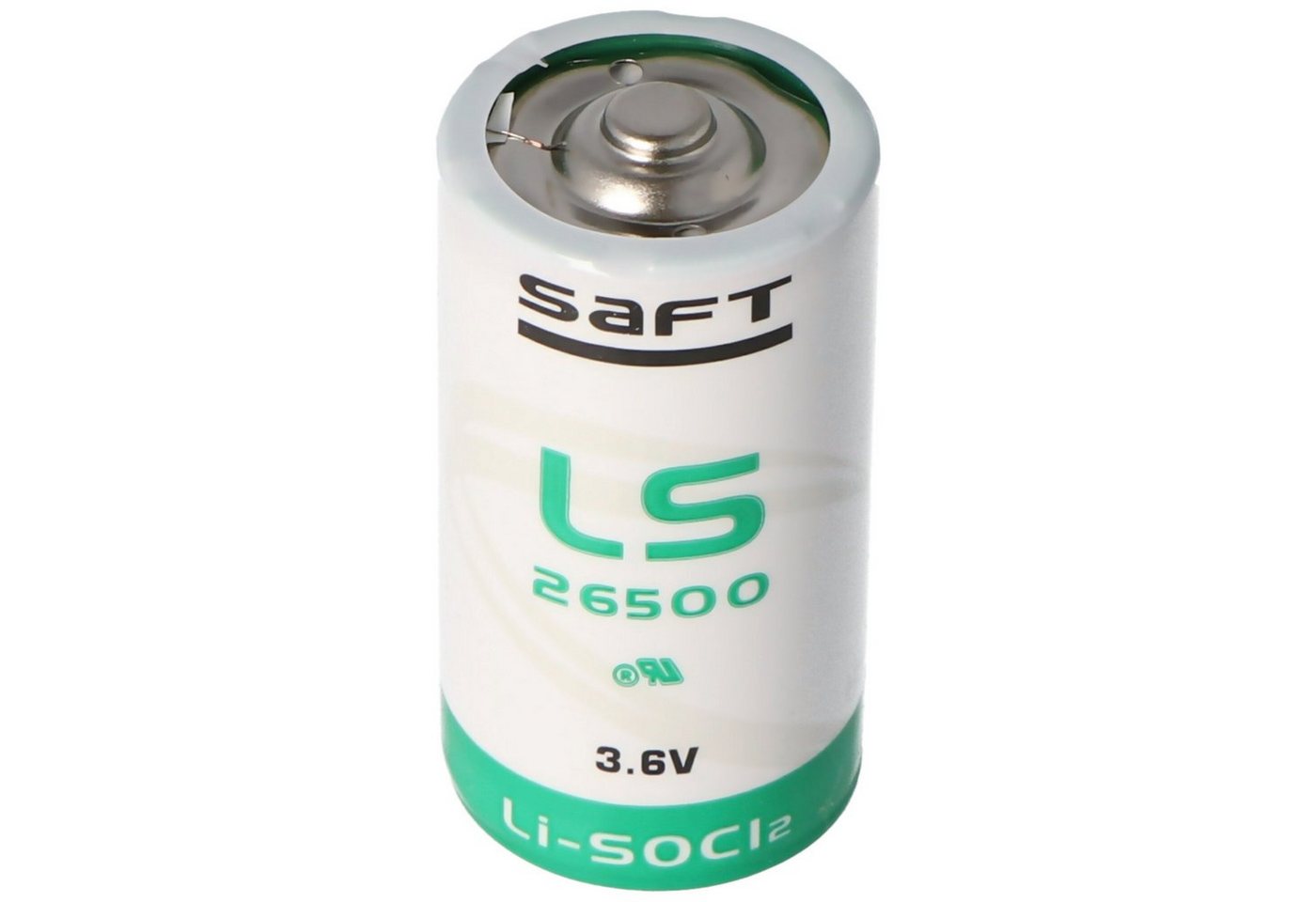 Saft SAFT LS26500 Lithium Batterie Li-SOCI2, C-Size bobbin cell Batterie, (3,6 V) von Saft