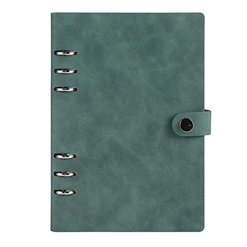 A5 / A6 Leder Notizbuch, 6 Ring Binder Cover Nachfüllbar Loseblatt Notizbuch Binder Ringe mit 100 Blatt Papier von SagaSave