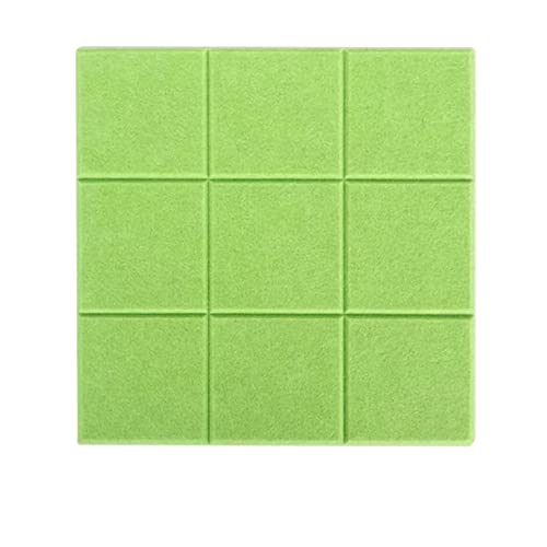 Filz-Pinnwand, Pinnwand, Pinnwand, quadratisch, für Büro, Zuhause, Klassenzimmer (grün) von SagaSave