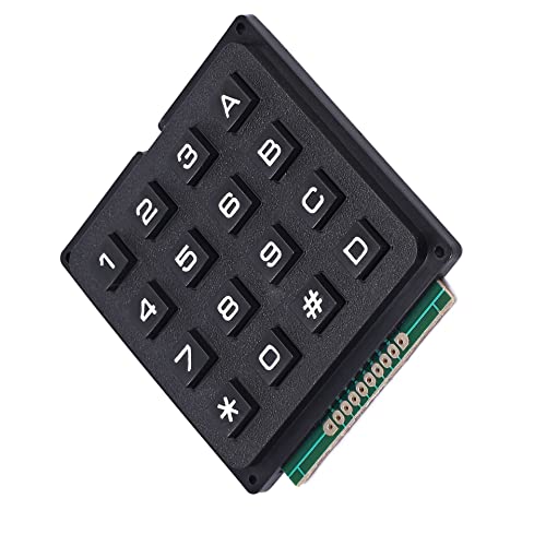 SagaSave 4 x 4 Externe Membran Tastatur, Professionelle Matrix Array Module Switch Keypad mit 16 Tasten Drucktasten für MCU von SagaSave