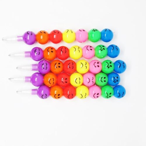 Stapelbare Bleistifte für Kinder, 5 Mini-Bleistifte, Eis am Stiel, Kürbis, Smiley-Gesicht, Bleistift für Schüler Stapelbare Bleistifte für Kinder, 5 Mini-Bleistifte, Eis am Stiel, Kürbis, Smiley-Gesicht, Bleistift für Schüler von SagaSave