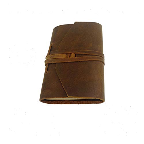 ledergebundenes Notizbuch für Sie und Ihn zum Schreiben, Tagebuch Leder Vintage Leder Notizbuch mit handgefertigten Bindung Seil für Geschenk von SagaSave