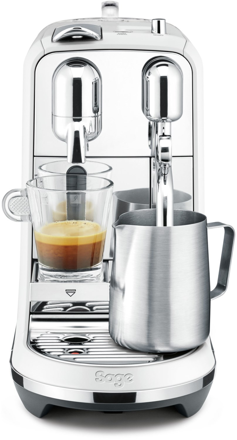 Sage The Creatista Plus Kapsel Espresso Maschine perlweiß von Sage