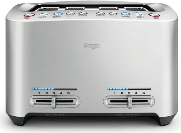 Sage the Smart Toast 4 4Scheibe(n) Silber Toaster (STA845BAL2EEU1) von Sage