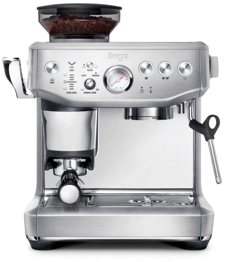 the Barista Express Impress Siebträgermaschine brushed stainless steel von Sage