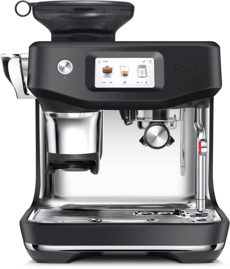 the Barista Touch Impress Siebträgermaschine black truffle von Sage