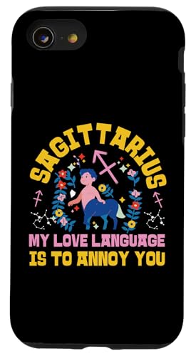 Schütze, Sternzeichen: My Love Language Is To Annoy You Hülle für iPhone SE (2020) / 7 / 8 von Sagittarius Zodiac Sign Designs For Women