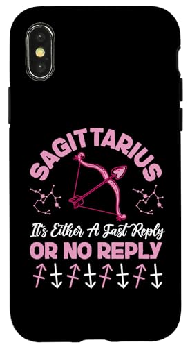 Schütze: Entweder eine schnelle Antwort oder keine Antwort Hülle für iPhone X/XS Schütze: Entweder eine schnelle Antwort oder keine Antwort Hülle für iPhone X/XS von Sagittarius Zodiac Sign Designs For Women
