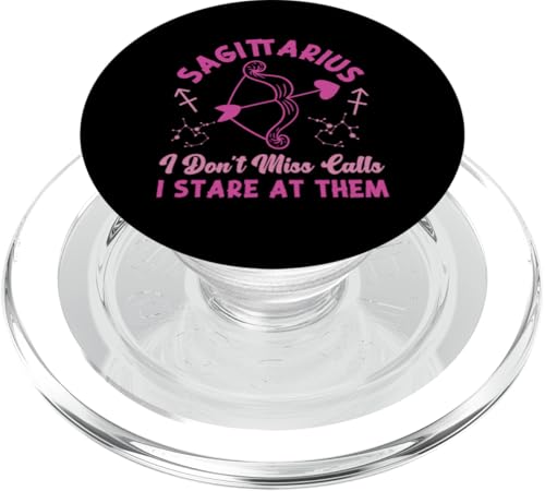 Schütze: I Don't Miss Calls, I Stare At Them PopSockets PopGrip für MagSafe Schütze: I Don't Miss Calls, I Stare At Them PopSockets PopGrip für MagSafe von Sagittarius Zodiac Sign Designs For Women