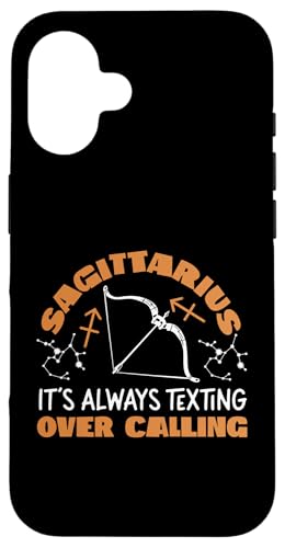 Schütze: It's Always Texting Over Calling Hülle für iPhone 16 Schütze: It's Always Texting Over Calling Hülle für iPhone 16 von Sagittarius Zodiac Sign Designs For Women