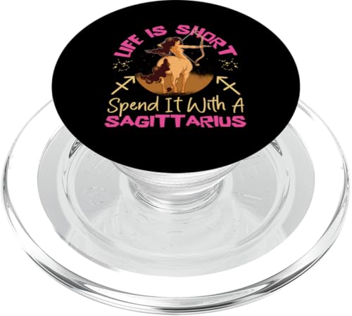 Schütze: Life Is Short Spend It With Sagittarius PopSockets PopGrip für MagSafe Schütze: Life Is Short Spend It With Sagittarius PopSockets PopGrip für MagSafe von Sagittarius Zodiac Sign Designs For Women