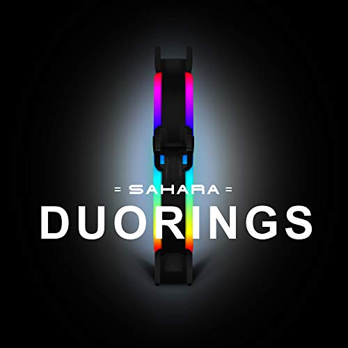 Sahara Gaming Duo Rings RGB Adressable Lüfter 12 cm von Sahara Gaming