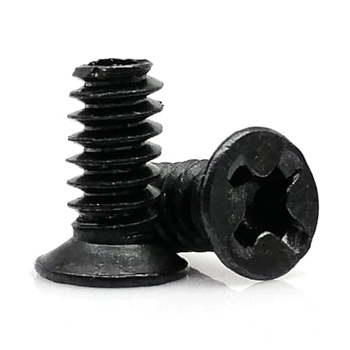 25 stücke 6#-32 M3 Computergehäuse 2,5 "3,5" zoll Festplatte Disk Grafikkarte Swap Server Tray Mount Fix Reparatur Schraube(Black,M3x6) von Saharuse