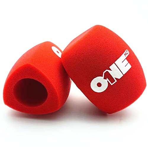 5 Stück Schaumstoff-Windschutz mit Logo bedruckt Customize mic Schaumstoffabdeckung Windschutzscheiben für TV-Interview-Mikrofon(Red) von Saidbuds