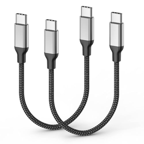 30cm USB C auf USB C Ladekabel für iPhone 16/15 Pro/Max/Plus, 2 Stück 60W Kabel USBC auf USBC Kurz für Samsung Galaxy S24/S23 Ultra, Schnellladekabel USB-C 0,3M von Sailift