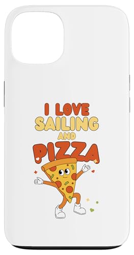 Segeldesign, Ich liebe Segeln und Pizza Hülle für iPhone 13 von Sailing Stuff
