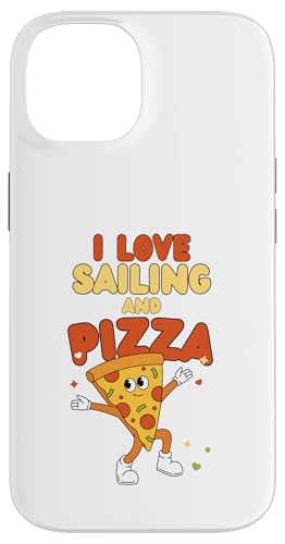 Segeldesign, Ich liebe Segeln und Pizza Hülle für iPhone 14 von Sailing Stuff