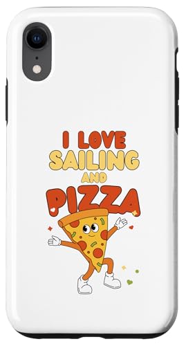 Segeldesign, Ich liebe Segeln und Pizza Hülle für iPhone XR von Sailing Stuff