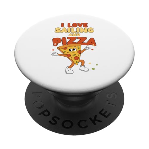 Segeldesign, Ich liebe Segeln und Pizza PopSockets Klebender PopGrip Segeldesign, Ich liebe Segeln und Pizza PopSockets Klebender PopGrip von Sailing Stuff