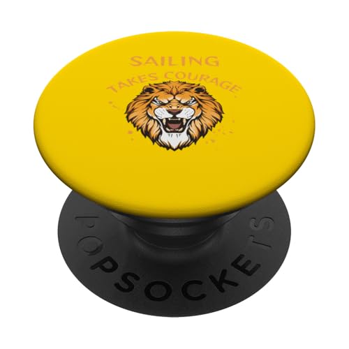 Segeln Design, Segeln nimmt Mut, Löwe PopSockets Klebender PopGrip Segeln Design, Segeln nimmt Mut, Löwe PopSockets Klebender PopGrip von Sailing Stuff