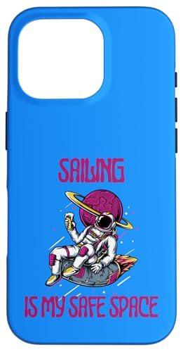 Segeln ist mein sicherer Raum, Astronaut Hülle für iPhone 16 Pro von Sailing Stuff