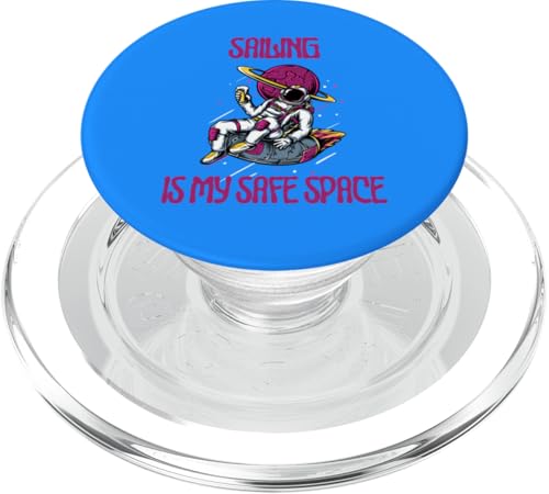 Segeln ist mein sicherer Raum, Astronaut PopSockets PopGrip für MagSafe von Sailing Stuff