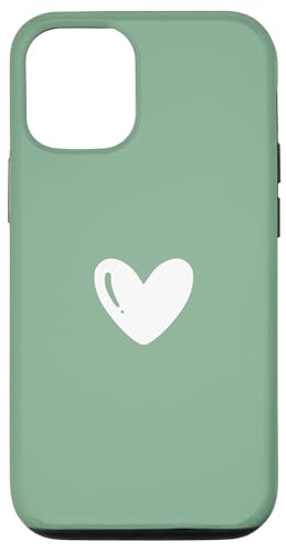 Hülle für iPhone 12/12 Pro Niedliches handgezeichnetes weißes minimalistisches Herz Mintgrün Hülle für iPhone 12/12 Pro Niedliches handgezeichnetes weißes minimalistisches Herz Mintgrün von Sailor Nostalgia Gifts