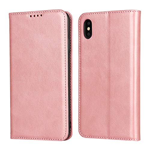 SailorTech Brieftasche Hülle für iPhone X/XS, Premium PU Leder Handyhülle Case Smart Magnet Handyhülle Klapphülle Handytasche Lederhülle mit Kartenfächer Standfunktion Etui Tasche Cover Roségold von SailorTech