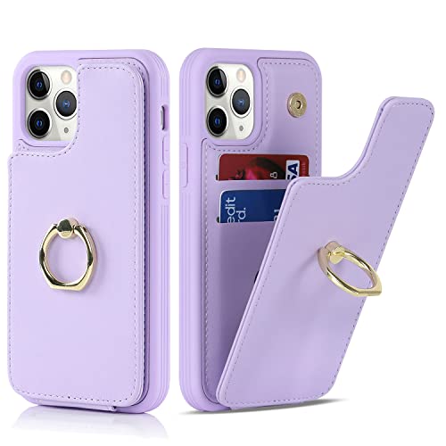SailorTech für iPhone 11 Pro Max Handyhülle mit Kreditkartenhalter für Frauen, iPhone 11 Pro Max Hülle Ring-Ständer Kartenschlitze Standfunktion Modische Tasche für Männer - Lila SailorTech für iPhone 11 Pro Max Handyhülle mit Kreditkartenhalter für Frauen, iPhone 11 Pro Max Hülle Ring-Ständer Kartenschlitze Standfunktion Modische Tasche für Männer - Lila von SailorTech