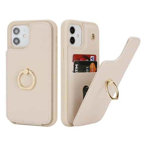 SailorTech für iPhone 12/12 Pro Handyhülle mit Kreditkartenhalter für Frauen, iPhone 12/12 Pro Hülle Ring-Ständer Kartenschlitze Standfunktion Modische Tasche für Männer - Beige SailorTech für iPhone 12/12 Pro Handyhülle mit Kreditkartenhalter für Frauen, iPhone 12/12 Pro Hülle Ring-Ständer Kartenschlitze Standfunktion Modische Tasche für Männer - Beige von SailorTech