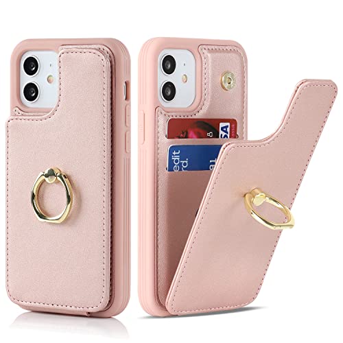 SailorTech für iPhone 12/12 Pro Handyhülle mit Kreditkartenhalter für Frauen, iPhone 12/12 Pro Hülle Ring-Ständer Kartenschlitze Standfunktion Modische Tasche für Männer - Roségold SailorTech für iPhone 12/12 Pro Handyhülle mit Kreditkartenhalter für Frauen, iPhone 12/12 Pro Hülle Ring-Ständer Kartenschlitze Standfunktion Modische Tasche für Männer - Roségold von SailorTech