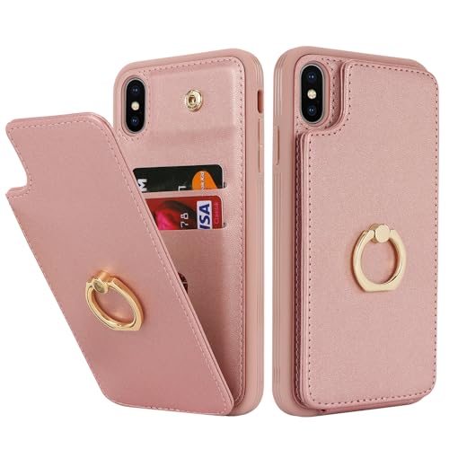 SailorTech für iPhone XS Max Handyhülle mit Kreditkartenhalter für Frauen, iPhone XS Max Hülle Ring-Ständer Kartenschlitze Standfunktion Modische Tasche für Männer - Roségold SailorTech für iPhone XS Max Handyhülle mit Kreditkartenhalter für Frauen, iPhone XS Max Hülle Ring-Ständer Kartenschlitze Standfunktion Modische Tasche für Männer - Roségold von SailorTech
