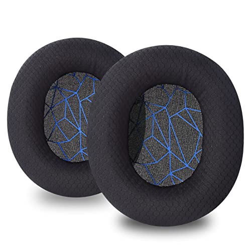 Arctis Ersatz-Ohrpolster, weiche Ohrpolster, kompatibel mit SteelSeries Arctis9, Arctis7, Arctis5, Arctis3, Arctis1 und Arctis Pro, kabellose Gaming-Kopfhörer, Schwarz und Blau, 3 Stück von Saipomor