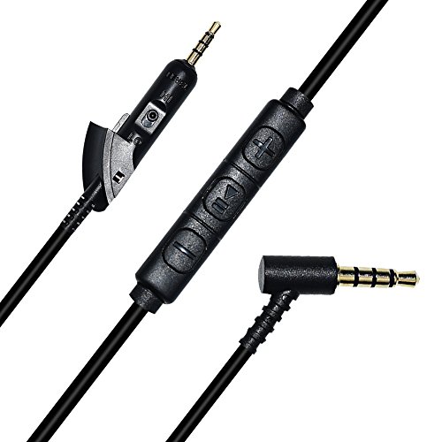 Bose QC15 Ersatz Kabel Upgrade Audio-Verlängerungskabel mit Mikrofon & Lautstärkeregler für Bose QuietComfort 15/QC15/QC2 Kopfhörer Zubehör von Saipomor