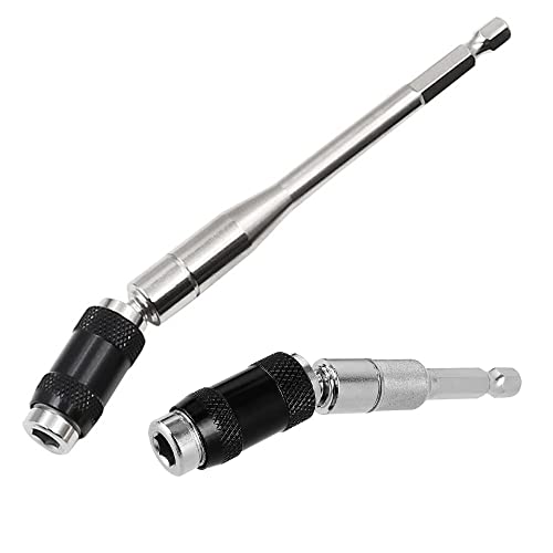 Saipor 2 Stück Magnetspindel Bohrspitze 88+145mm Länge Verlängerungs-Bithalter 1/4 Zoll Sechskantschaft Schnellwechsel Schwenkbarer Bitspitzenhalter Pivot Drill Bit Holder für Akkuschrauber Saipor 2 Stück Magnetspindel Bohrspitze 88+145mm Länge Verlängerungs-Bithalter 1/4 Zoll Sechskantschaft Schnellwechsel Schwenkbarer Bitspitzenhalter Pivot Drill Bit Holder für Akkuschrauber von Saipor