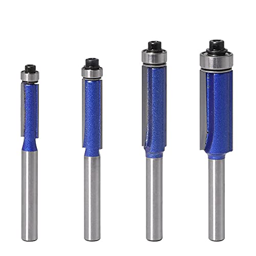 Saipor 4 Stück 6mm Schaft Bündigfräser Kugellager Oben Fräser Nutfräser Holzfräser Bit Set Holz Fräser Schneiden Nutfräsen Router Bit Oberfräser Holzschneider Kopierfräser Saipor 4 Stück 6mm Schaft Bündigfräser Kugellager Oben Fräser Nutfräser Holzfräser Bit Set Holz Fräser Schneiden Nutfräsen Router Bit Oberfräser Holzschneider Kopierfräser von Saipor