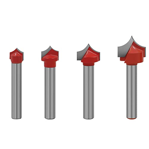 Saipor 4 Stück Abrundfräser 6mm Schaft Rundfräser C3 Hartmetall Bestückt Radiusfräser Holz Oberfräse Fräser Set Radius Größen 3.96/4.76/6.35/7.96mm Saipor 4 Stück Abrundfräser 6mm Schaft Rundfräser C3 Hartmetall Bestückt Radiusfräser Holz Oberfräse Fräser Set Radius Größen 3.96/4.76/6.35/7.96mm von Saipor