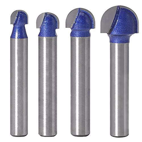 Saipor 4 tlg Oberfräser Hohlkehlfräser Set 6 mm Schaft Fräser Rund Nase Cove Core Box Fräser Radiusfräser Kugelfräser Hartmetall Holzbearbeitung Fräser Professional Zubehör Saipor 4 tlg Oberfräser Hohlkehlfräser Set 6 mm Schaft Fräser Rund Nase Cove Core Box Fräser Radiusfräser Kugelfräser Hartmetall Holzbearbeitung Fräser Professional Zubehör von Saipor