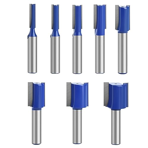 Saipor 8 Stück 8mm Professional Nutfräser Set Gerade Fräser Frässtift-Set Fräsfräser-Bits Holz Fräser Router Bit Holzfräser Fräser Holzbearbeitungswerkzeug Bit für Oberfräse Zubehör Oberfräsen Saipor 8 Stück 8mm Professional Nutfräser Set Gerade Fräser Frässtift-Set Fräsfräser-Bits Holz Fräser Router Bit Holzfräser Fräser Holzbearbeitungswerkzeug Bit für Oberfräse Zubehör Oberfräsen von Saipor