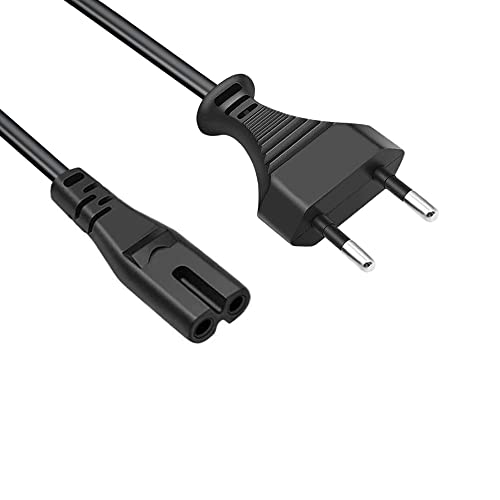 AC Power Cord Netzkabel Stromkabel 2 polig Replacement for Sonos One SL One Play Play 3 5 Playbar Playbase Sub Amp and Beam Speaker 2 Prong C7 Plug Power Cable von Saireed